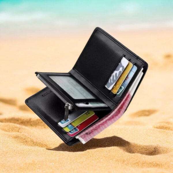 R201 Ridgeplus Genuine Leather Zipper Wallet